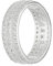 Ring - 925 Silber - 3 Reihen Kristalle - Silber [08.] - 62