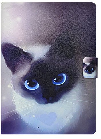 Custodie per Samsung Gt-P5200 Galaxy Tab 3 10.1 Custodie Case Tablet Cover, compatibile con Samsung Galaxy Tab 3 10.1 P5200/P5210, Blu Gatto