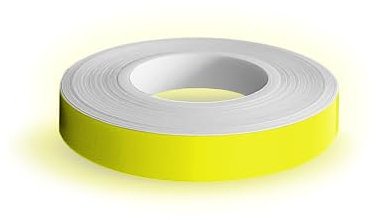 4R Quattroerre.it Bandes Wheel Stripes Fluorescents pour les Jantes des Motos, Jaune, 9 mm x 6 mt