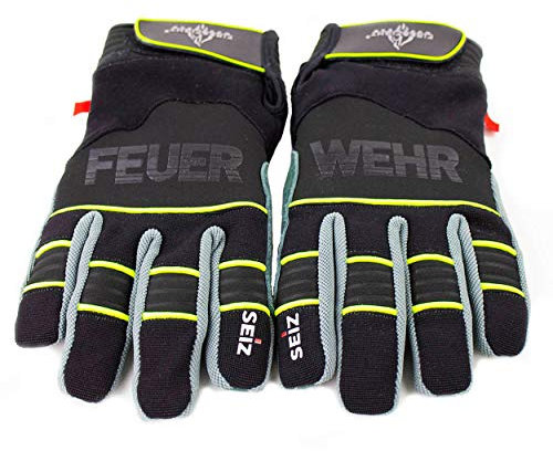 FIRE & FIGHT Streetwear Feuerwehrmann Rettungsdienst Handschuh für technische Hilfeleistung Einsatzdienst und Ausrüstung mit hoher Anforderung (Größe 11) neongelb