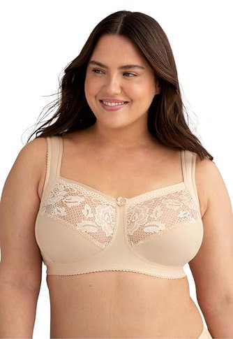 Miss Mary of Sweden Lovely Lace bügelloser Komfort-BH aus Baumwolle 90H Beige