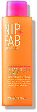 Nip + Fab Vitamin C Fix Tonic Extreme for Face with Panthenol and Lactic Acid, Antioxidant Toner for Skin Brightening and Toning, 90ml
