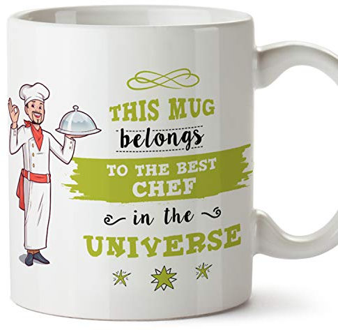 MUGFFINS Chef Mug - Universe's Best Chef - Funny Kitchen Gift/Present - Tea/Coffee Ceramic Cup 11oz