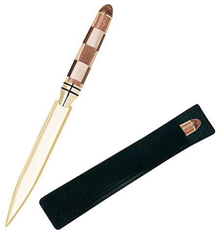Eleganter, luxuriöser Brieföffner im Schachbrett-Stil.