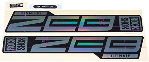 Sram Rockshox, Forcella, Kit decalkit Unisex Adulto, Gloss Rainbo-Pellicola Lucida Nera, 27/29