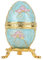 HERCHR Portagioie Forma Uovo, Uovo Smaltato Dipinto Mano Portagioie, Uovo di, Organizzatore di Gioielli per Uova di Pasqua, Scatola per Gingilli Egg Jewlwey con Supporto