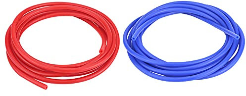 Coche Auto 4mm 5 metros Tubo de vacío de silicona Tubo de manguera Tubo de silicona Universal(azul)