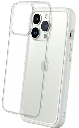 RHINOSHIELD Modular Case compatible with [iPhone 13 Pro] | Mod NX - Customizable Shock Absorbent Heavy Duty Protective Cover - White