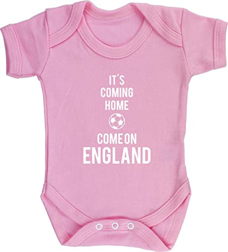 Hippowarehouse Its Coming Home Come On England World Cup baby vest bodysuit (short sleeve) boys girls