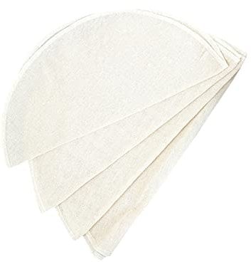 JIHUOO 12 Pcs 20cm Round Cotton Steamer Basket Liners Bamboo Steamer Mesh Mats Baking Cooking Tools for Steamed Buns Dumplings