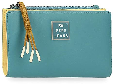 Pepe Jeans BEA WALLET - PURSE, Portafoglio Donna, Turchese, Taglia Unica EU