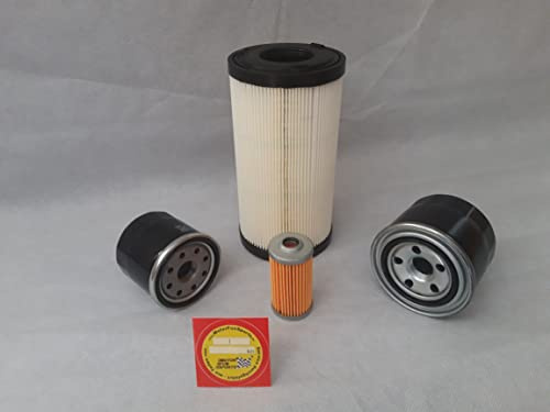 Filter - Set (groß) kompatibel mit Iseki SXG 323 mit Motor Iseki Ölfilter, Luftfilter, Kraftstofffilter, Hydraulikfilter