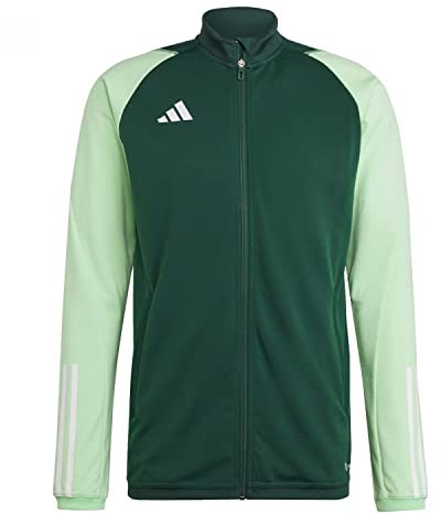 adidas Mens Tracksuit Jacket Tiro 23 Competition Training Track Top, Team Dark Green/Beam Green, HU1303, XS