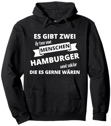 Fanartikel Shirts Hamburg Hamburger Unisex Pullover Hoodie Schwarz S 36