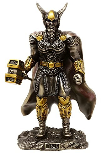 MystiCalls by Mayer Chess Dekofigur bronziert - Modell Thor stehend 22.5 cm - Bronzefigur Figur Deko Wohndeko