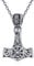 VONALA Thor Hammer Necklace 925 Sterling Silver Mjolnir Pendant Norse Viking Necklaces Amulet Amulet Pagan Jewellery Gifts for Women Men