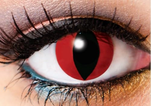 Red Devil Demon Contacts - 1 Day Contact Lens