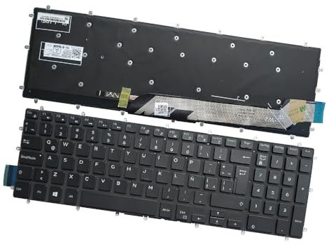 Teclado de Computadora Portátil Compatible para DELL Inspiron G3 15 3579 3779 G5 15 5587 G7 15 7588 Latín Retroiluminación