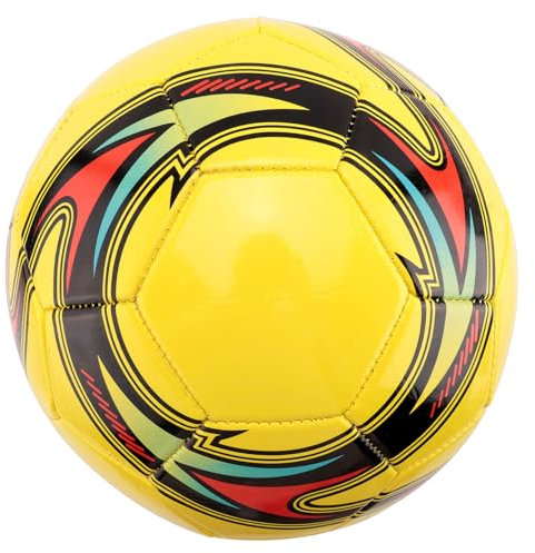Happysnow Zug Leder Fußball Größe 5 - Rutschfestes Match Ball für Spiel Drinnen und Draußen