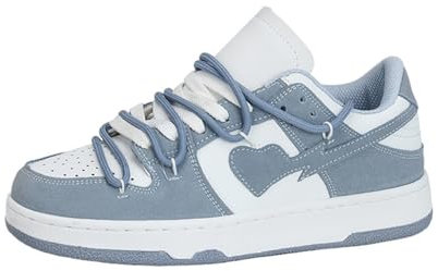 ERICAT Blaue Liebe Mode Sportschuhe Damen dicken Boden atmungsaktiv Training Schuhe Plattform Höhe Paar Schuhe Gummi rutschfest Einzelschuhe