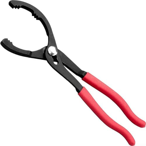 PETSTIBLE Filter Removal Tool, 12 Inch Oil Filter Pliers Clamp Wrench Adjustable Hand Tool Oil Filter