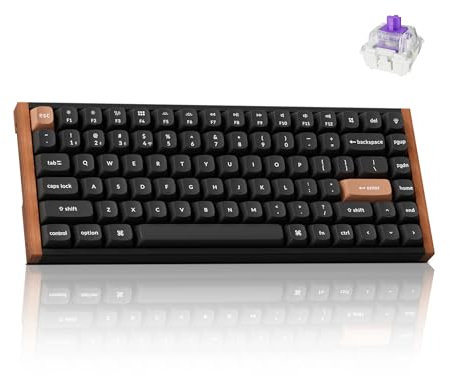 Keychron K2 HE Rapid Trigger Clavier mécanique personnalisé sans fil avec effet Hall Gateron Interrupteur magnétique double rail QMK 2,4 GHz Bluetooth 5.2 RVB Compatible avec Mac Windows Linux