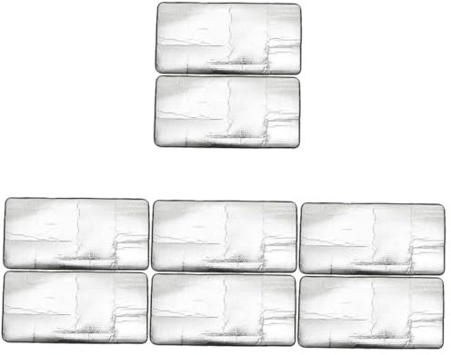 Alipis 8 Pz Copertura Per Climatizzatore Antipioggia Schermo Climatizzatore Per Unità Esterne Parasole Del Condizionatore D'aria Per Unità Esterna Pellicola Di Alluminio Silver
