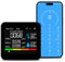 Monitoraggio della qualità dell'aria interna 9 in 1: rileva PM2.5, PM1.0, PM10, CO2, CO, TVOC, HCHO, temperatura e umidità per casa, ufficio, scuola e hotel