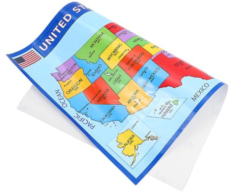 FUNOMOCYA Usa-landkarte-poster Karte Von Amerika Poster Amerika-landkarte-poster Geographiekarte Wandkarten Wandkarte Karten Von Amerika Karte Von Karten Laminierte Für Wand