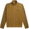 Fred Perry Herren-Trainingsjacke J5557 R44 mit Kontrastband, in schattiertem Stein und Schwarz, Größe XXL, Shaded Stone, XXL