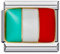 Italy Italia Italian Country Flag Charm Silver Italian 9mm Link Stainless Steel Bracelet Charm Compatible With Nomination 9mm Bracelet