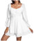 GFPGNDFHG Angebot des Tages Blusenkleid Damen Herbst Piratenkostüm Damen Kleider Damen Weißes Korsett Karneval Kostüm Xs Frauen Kleid Weiß Kurz Cowgirl Weißes Rüschenkleid Rüschenkleid Weiß