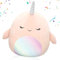 LJTXX Narwal Plüschtiere 20 cm Narwal Stofftierpuppe Karikatur Süße Kuscheltiere Puppe Weiche Dekompressionspuppe Geeignet Kinder Puppenschmuck