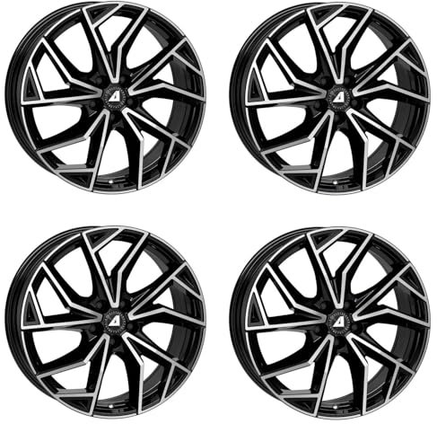 4x Alutec Felgen ADX.02 8.0Jx19 ET40 5x112 diamant-schwarz frontpoliert kompatibel mit MERCEDES-BENZ A 45 A All Terrain 4matic B C C63 CL CLA E EQA GLA