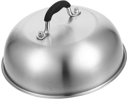 Warmhm Edelstahl Dampfhaube Hohe Abdeckung Universeller Schutzdeckel Für Küche Steak Grill Und Gemüse Hitzebeständig Langlebig Und Leicht Zu Reinigen Praktischer Küchenschutz