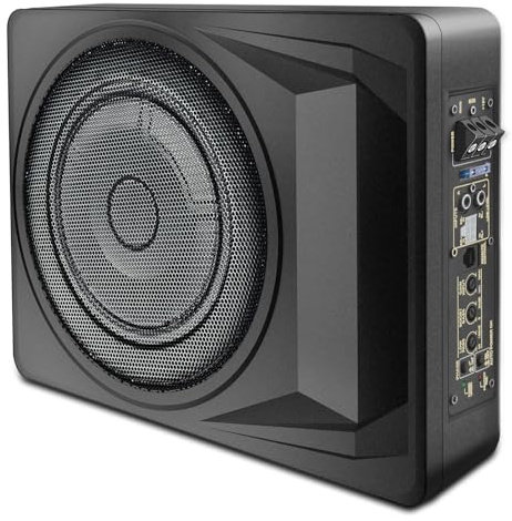 litillbuly 1200W Car Subwoofer, 10 Inch Slim Under Seat Car Subwoofer
