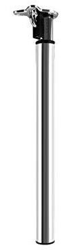 Pieds de table télescopiques réglables - Tube d'acier rond pliable - Pieds de meubles en métal - Hauteur réglable de 70 cm à 1 m - Idéal pour les projets de bricolage.