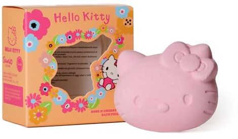 Hello Kitty Bath Fizzer Bombs -150g Bath Bombs in Hello Kitty Shape -Seasonal Scents -Birthday Mothers Day Gifts Idea for Her, Wife, Girlfriend Bubble and Spa Bath (Rose & Cherry Blossom)