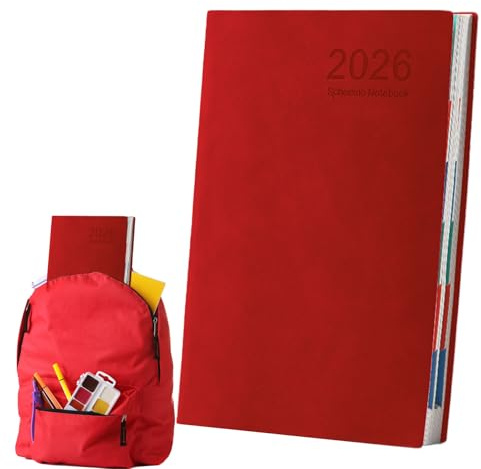 Planer Notizbuch Vollständige 12-Monats-Agenda Notizen-Tagebuch