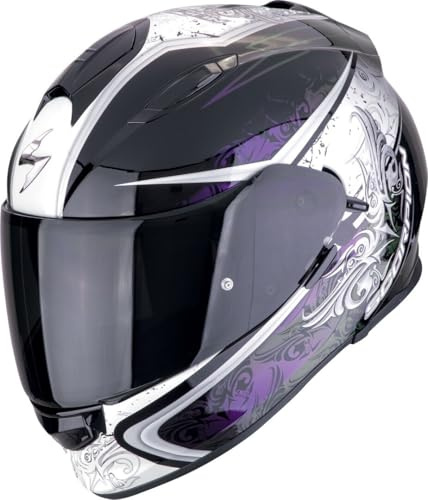 Scorpion EXO-491 Run Helm, weiß/schwarz/lila, L (59/60)