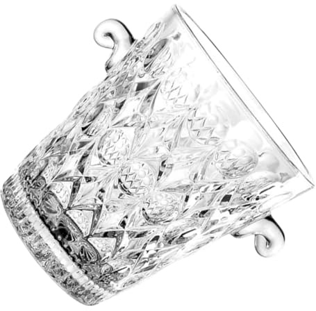 Veemoon Moderner Glas Weinkühler mit Tragegriffen Durchsichtiger Eiskübel für Party und Hotel Eleganter Getränkebehälter aus Glas für Stilvolle Anlässe