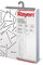Rayen 6275.05 – Housse de repassage Basic Plus, fond blanc avec rayures noires