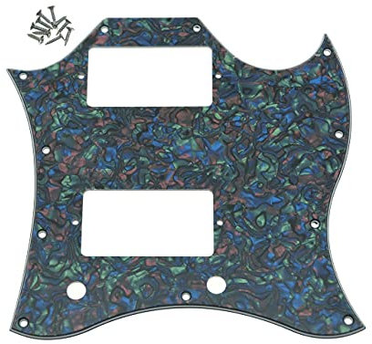 KAISH American Standard SG Full Face Pickguard Guitar Pick Guard for USA SG Abalone Pearl