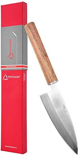 Pirge PROSHARP Cuchillo de Cocina Tradicional japonés Profesional | Cuchillo Sushi Inoxidable | Resistencia a la corrosión | Mango ergonómico de Palisandro (Deba)