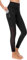Flatik Damen Netzoberfläche Sport Gym Yoga Laufen Fitness Leggings Hose, Schwarz, M