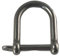 Stainless Steel 316 Wide D Shackle 1/4 (5.5mm) Marine Grade