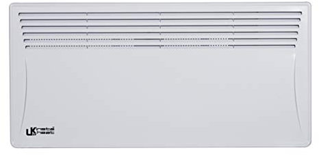 Eco Slimline Electric Panel Heater 2000W - Wall Mounted or Free Standing Space Heater with Thermostat & Digital Timer - Energy Efficient Electric Heater for Home Use - Convector Heater with UK Plug