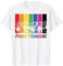 Power Rangers Retro Distressed Rainbow Character Panels T-Shirt