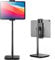 Tounee Tablet Stand for Desk with 360 Adjustable Holder Clamp Bracket, Height Adjustable Up to 21, Fits iPad Pro 12.9, Air Mini, Surface Pro, Portable Monitor, All 4.7-15.6 Phones, Tablet- Black