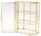 Fenteer Glas Vintage Schmuck Box, Goldene Schmuck Display Organizer, Andenken Box Fall, hause Dekorative Box für Lagerung Schmuckstücke